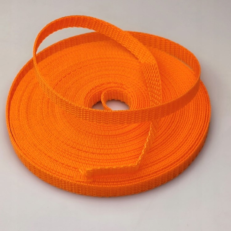 Taśma nośna parciana 15 mm polipropylenowa 10 metrów pomarańczowa (523)