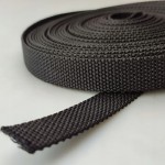 Taśma nośna parciana gruba 40 / 2 mm CZARNA 10 metrów