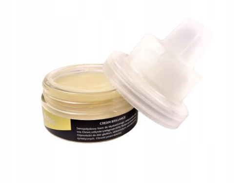 Samopołyskowy krem z gąbką CREAM BRILLANCE do butów 50 ml bezbarwny