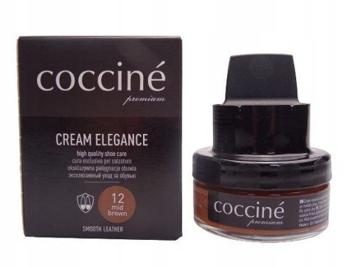 Pasta krem ELEGANCE z gąbką do butów Coccine średni brąz (12)