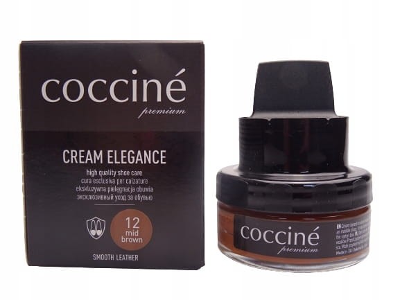 Pasta krem ELEGANCE z gąbką do butów Coccine średni brąz (12)