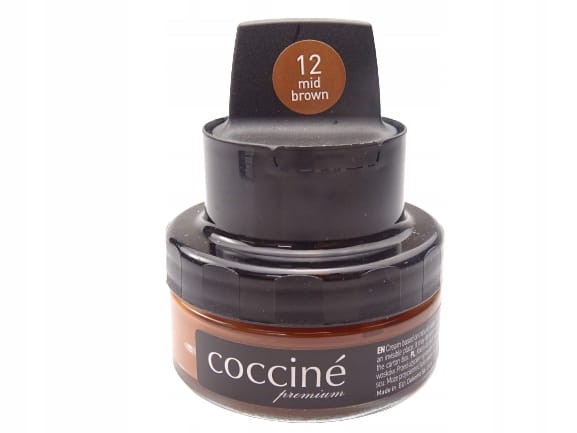 Pasta krem ELEGANCE z gąbką do butów Coccine średni brąz (12)