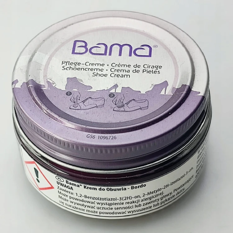 Krem pasta do butów Bama 50 ml bordowa (026)