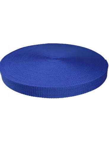 TAŚMA NOŚNA 25 mm NIEBIESKA PARCIANA 10 METRÓW