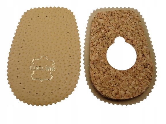 Podpiętki korek +skóra do butów rozmiar XL Coccine