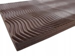 Guma zimowa fala 6 mm do butów na fleki 10 x 20 cm brązowa