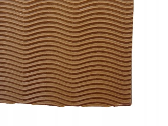 Guma zimowa fala 6 mm do butów na fleki 10 x 20 cm beżowa