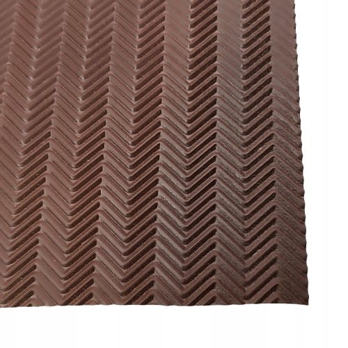 Guma antypoślizgowa na zimę zelówki 3 mm fleki spody 25 x 22 cm brąz