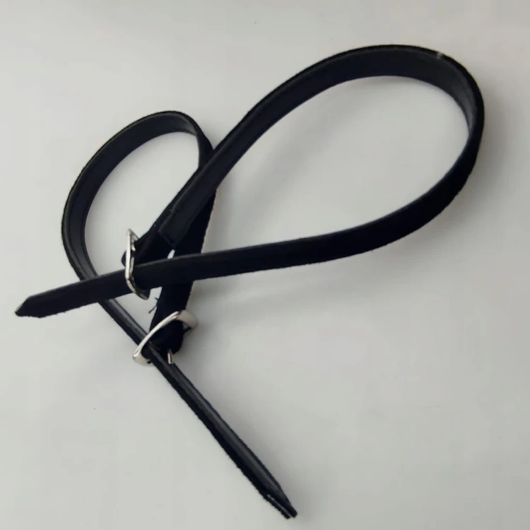Paski paseczki do butów zamszowe szersze 10 mm / 30 cm czarne