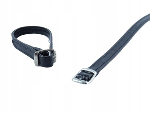 Paski paseczki ze skóry naturalnej do butów z klamerką 10 mm / 30 cm czarne