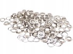 Oczka metalowe kaletnicze do pasków 8 / 12 / 3,6 mm srebrny 100 sztuk
