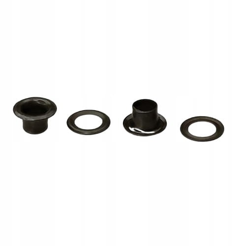Oczka Polskie metalowe kaletnicze 4 / 7,5 / 4 mm czarny nikiel 100 sztuk