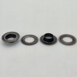 Oczka Polskie metalowe kaletnicze 10 / 19,5 / 5,5 mm czarne 100 sztuk