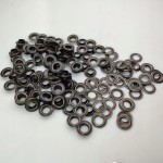 Oczka Polskie metalowe kaletnicze 10 / 19,5 / 5,5 mm czarne 100 sztuk