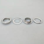 Oczka ze stali nierdzewnej z podkładką 12 / 19 / 4 mm srebrne 100 sztuk