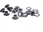 Oczka Polskie metalowe z podkładką 5 / 10 / 4,5 mm 100 sztuk czarny oxyda