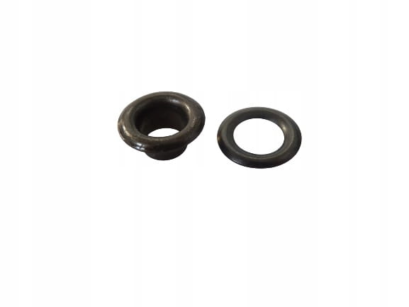Oczka Polskie metalowe z podkładką 5 / 10 / 4,5 mm 100 sztuk czarny oxyda