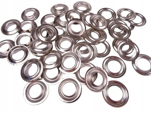 Oczka Polskie metalowe banerowe plandekowe 12 / 24 / 5 mm 50 sztuk