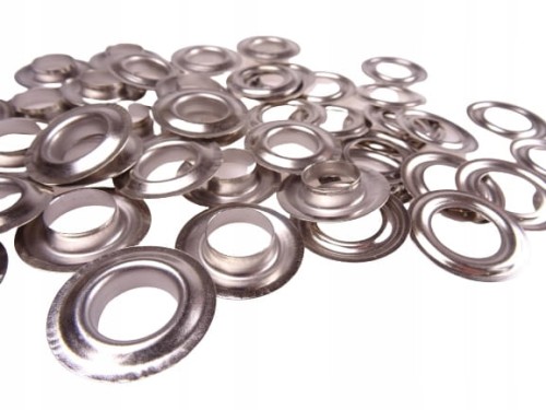 Oczka Polskie metalowe banerowe plandekowe 12 / 24 / 5 mm 50 sztuk