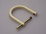 Półkole kaletnicze szlufka skręcana 20 mm złote