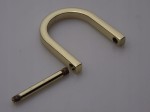 Półkole kaletnicze szlufka skręcana 20 mm złote