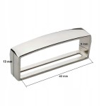 Szlufka metalowa do paska spodni 40 mm / 4 cm srebrna 1 sztuka