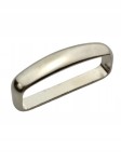Szlufka metalowa do paska 30 mm / 3 cm srebrna
