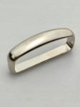 Szlufka metalowa do paska 30 mm / 3 cm srebrna