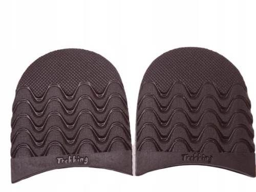 Fleki gumowe męskie do butów 7,5 mm trekking mocne 82 x 88 mm czarne