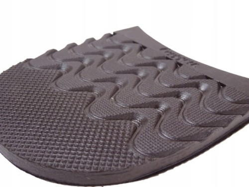 Fleki gumowe męskie do butów 7,5 mm trekking mocne 82 x 88 mm czarne