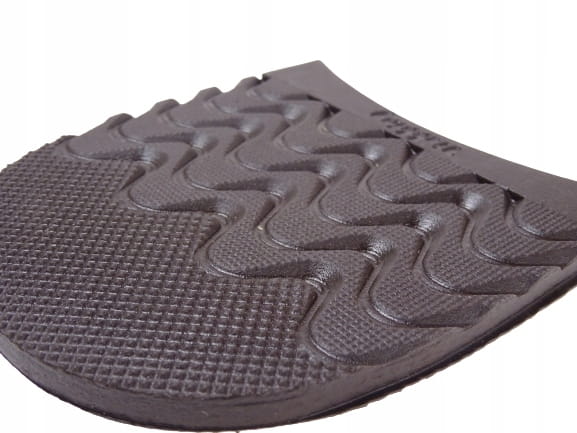 Fleki gumowe męskie do butów 7,5 mm trekking mocne 82 x 88 mm czarne