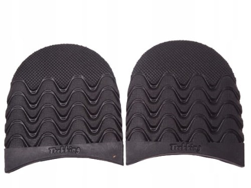Fleki gumowe męskie do butów trekking mocne 95 x 100 mm czarny