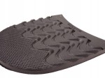 Fleki gumowe męskie do butów trekking mocne 95 x 100 mm czarny