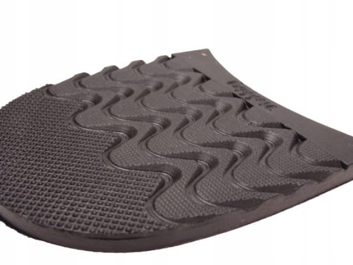 Fleki gumowe męskie do butów trekking mocne 95 x 100 mm czarny