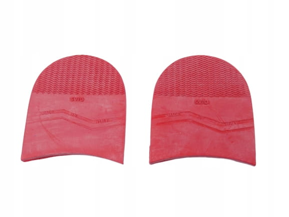 Fleki do butów mocne gumowe Svig 86 x 93 mm czerwony (3)