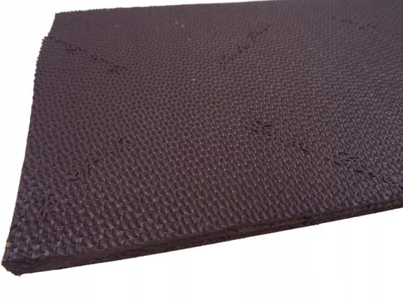 Guma twarda do butów na fleki 5 mm 10 x 20 cm brązowa