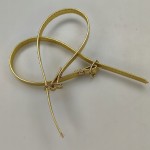 Paseczki eko skóra do butów z klamerką srebrną 8 mm / 30 cm złote