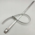 Paseczki eko skóra do butów z klamerką srebrną 8 mm / 30 cm srebrne