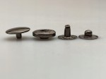 Napy zatrzaski ALFA 12,5 mm czarny nikiel 1000 sztuk