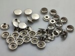 Napy zatrzaski metalowe kaletnicze 15 mm / 1000 sztuk srebrny