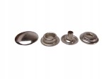 Napy zatrzaski metalowe kaletnicze 12,5 mm srebrny 1000 sztuk