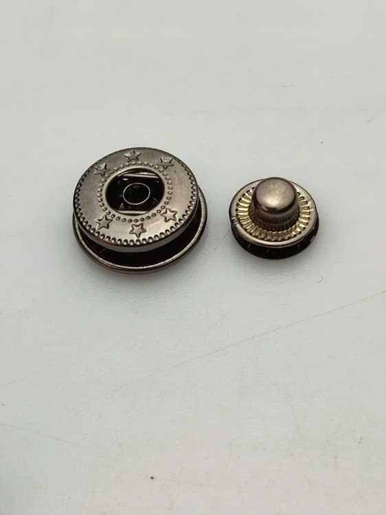 Napy zatrzaski metalowe alfa 15 mm 1000 szt czarne
