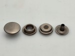 Napy zatrzaski kaletnicze 15 mm 50 sztuk czarny nikiel