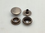 Napy zatrzaski kaletnicze 15 mm 50 sztuk czarny nikiel