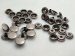Napy zatrzaski kaletnicze 15 mm 50 sztuk czarny nikiel