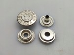 Napy zatrzaski nikiel 17 mm 50 szt wzorek