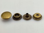 Napy zatrzaski kaletnicze 12,5 mm 50 sztuk stare złoto