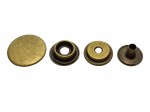Napy zatrzaski kaletnicze 17 mm 50 szt STARE ZŁOTO