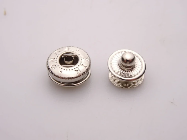 Napy zatrzaski kaletnicze alfa 10mm nikiel 100 szt