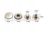 Napy alfa nikiel kaletnicze 15 mm 50 szt